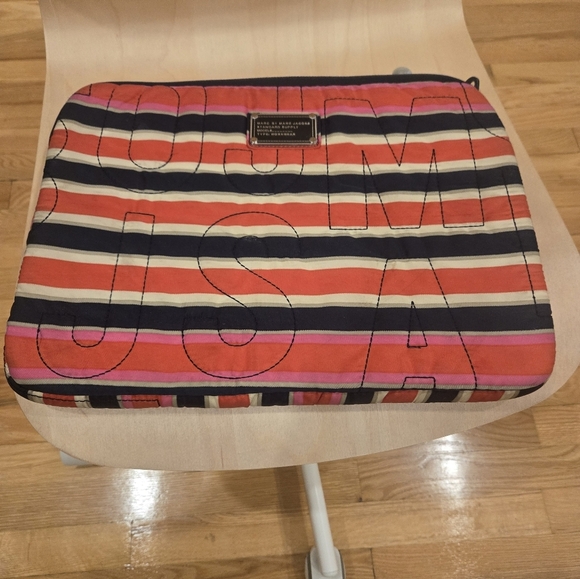 Marc by Marc Jacobs Large Multicolor Striped Tablet / Lap Top Sleeve - Picture 2 of 6